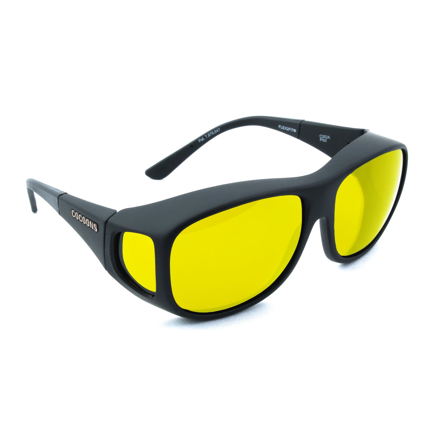 Cocoons Pilot (L) Black - Low Vision Fitover