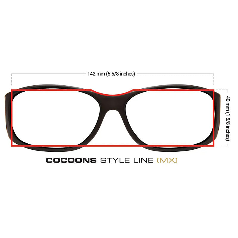Cocoons Style Line (MX) Black  - Low Vision Fitover