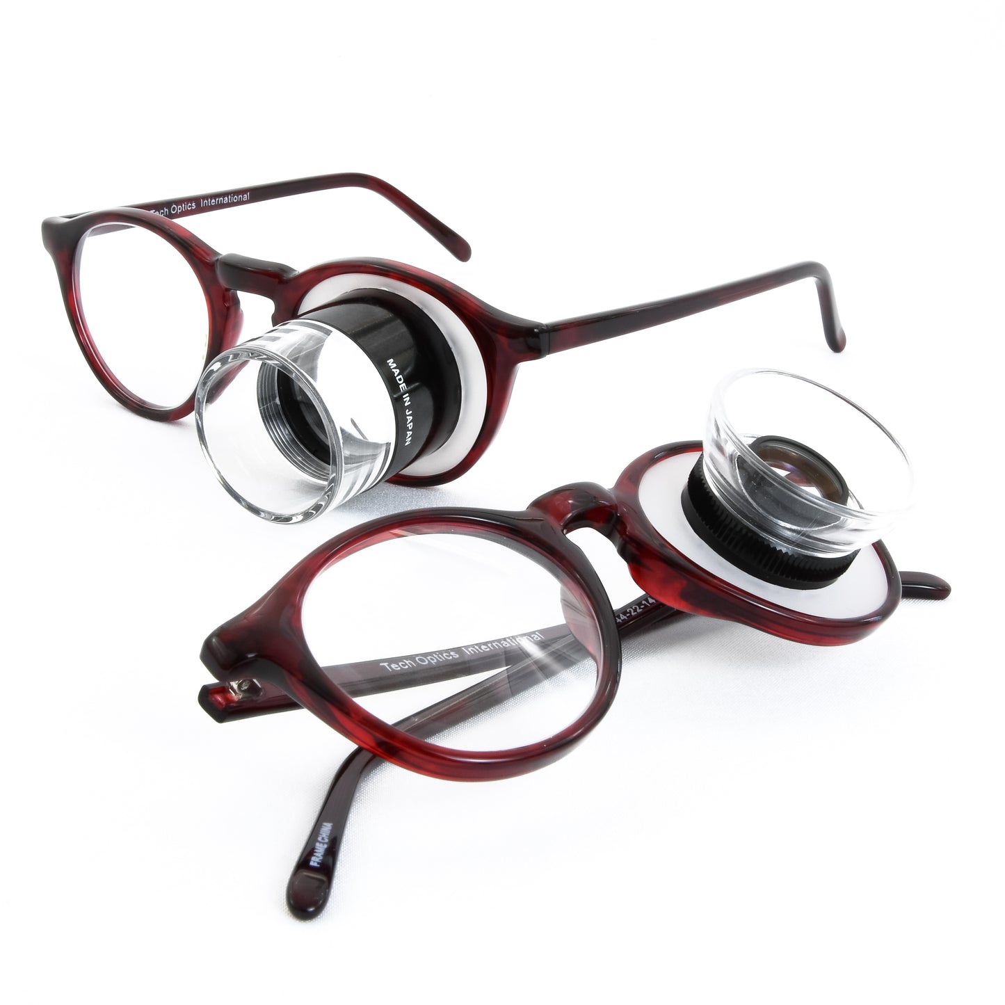 Mounted Peak Loupe OS in Tech Optics Full View Frame