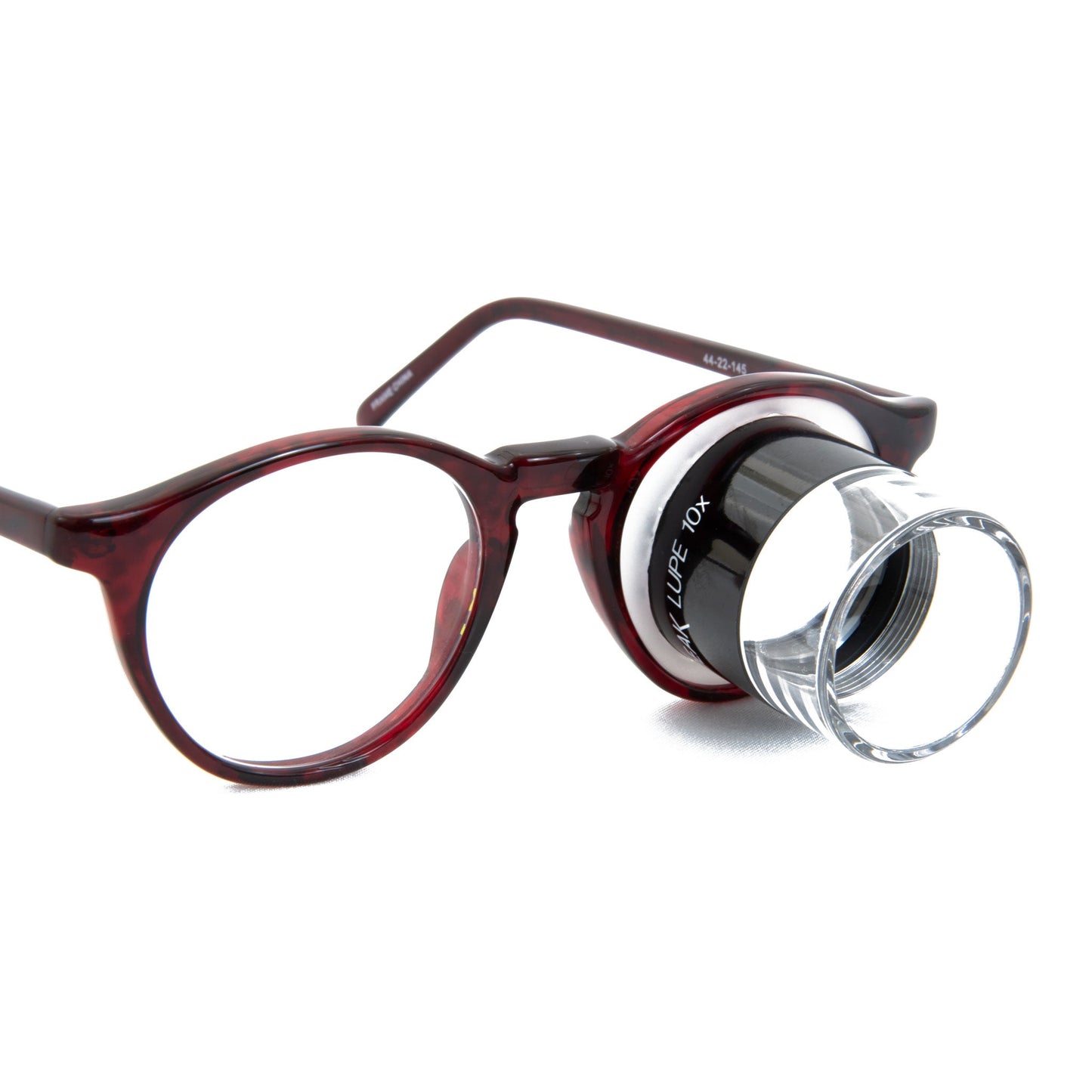 Mounted Peak Loupe OS in Tech Optics Full View Frame
