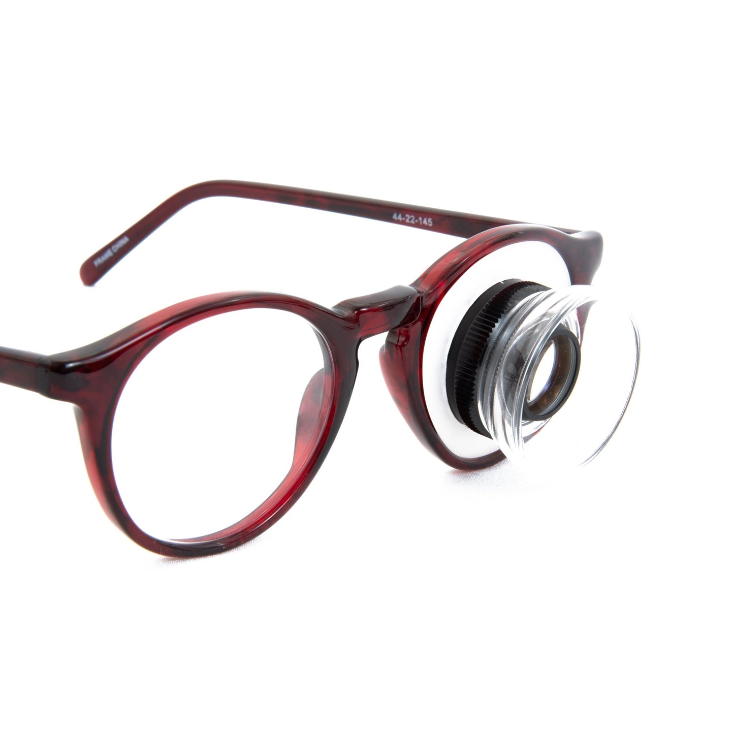 Mounted Peak Loupe OS in Tech Optics Full View Frame