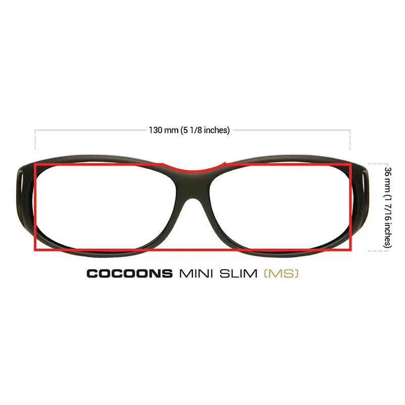 Cocoons Mini Slim (MS) Black - Low Vision Fitover