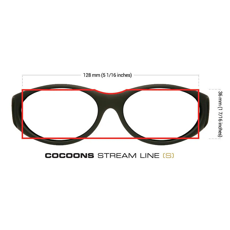 Cocoons Streamline (S) Black - Low Vision Fitover