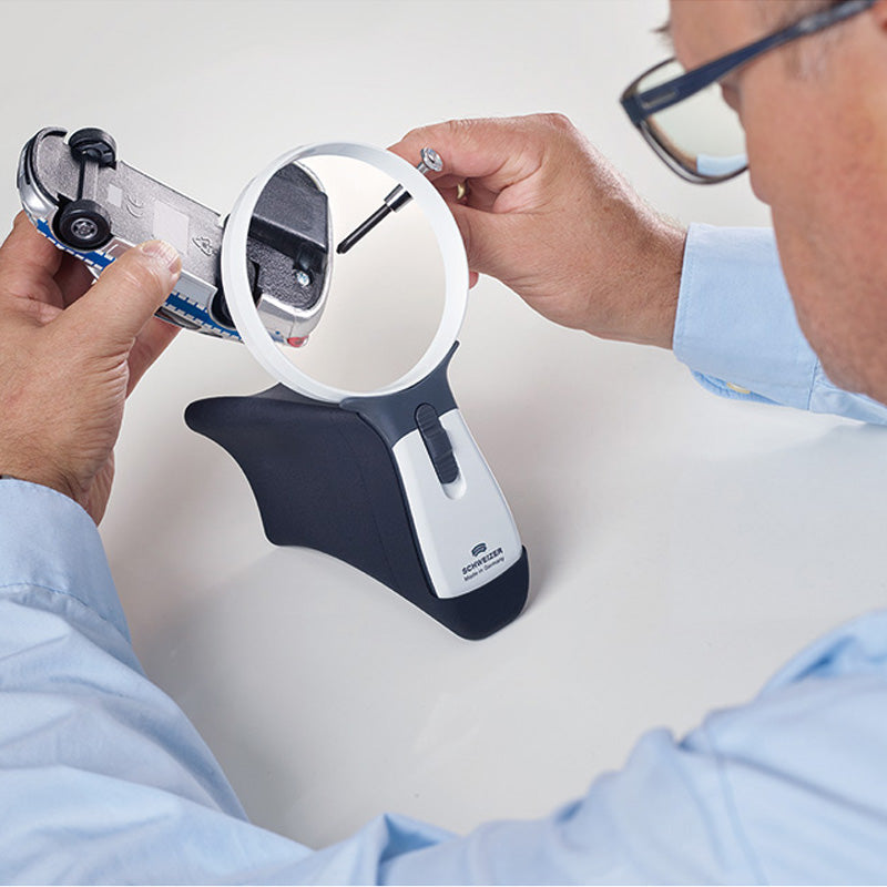 Schweizer Magnifying glass Tech-Line MODULAR mobil 10x