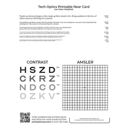 Tech Optics At-Home Low Vision Assessment Kit